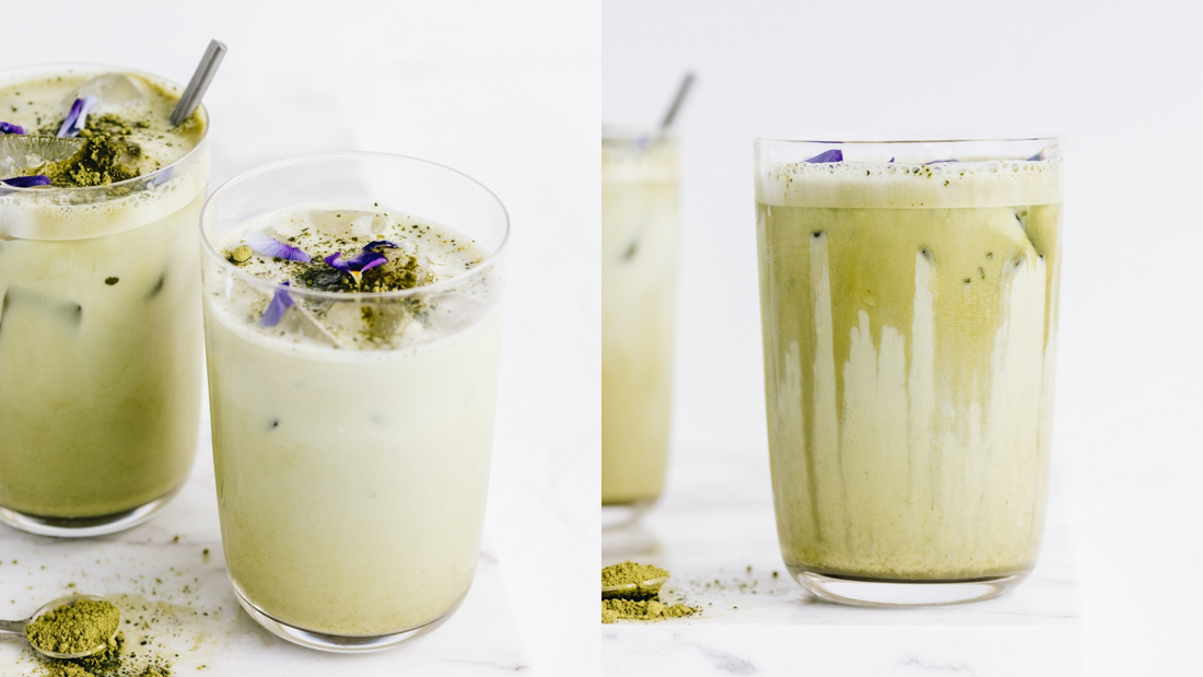 Glow From Within: Iced Matcha Latte with Dose & Co Pure Peptides