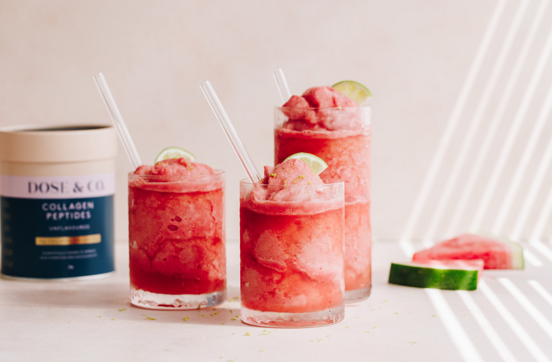 Glow-Boosting Watermelon Collagen Slushy