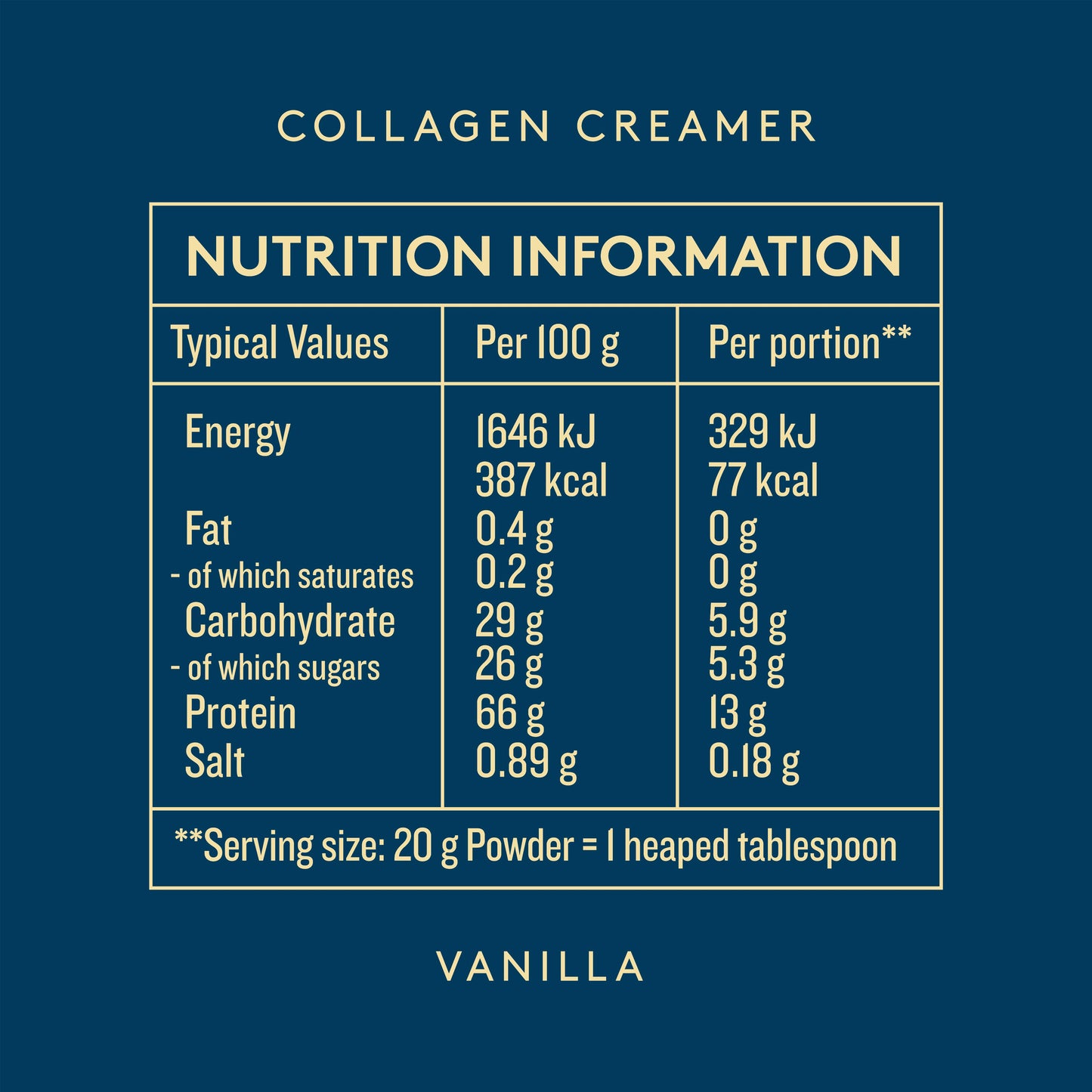 Collagen Creamer Vanilla