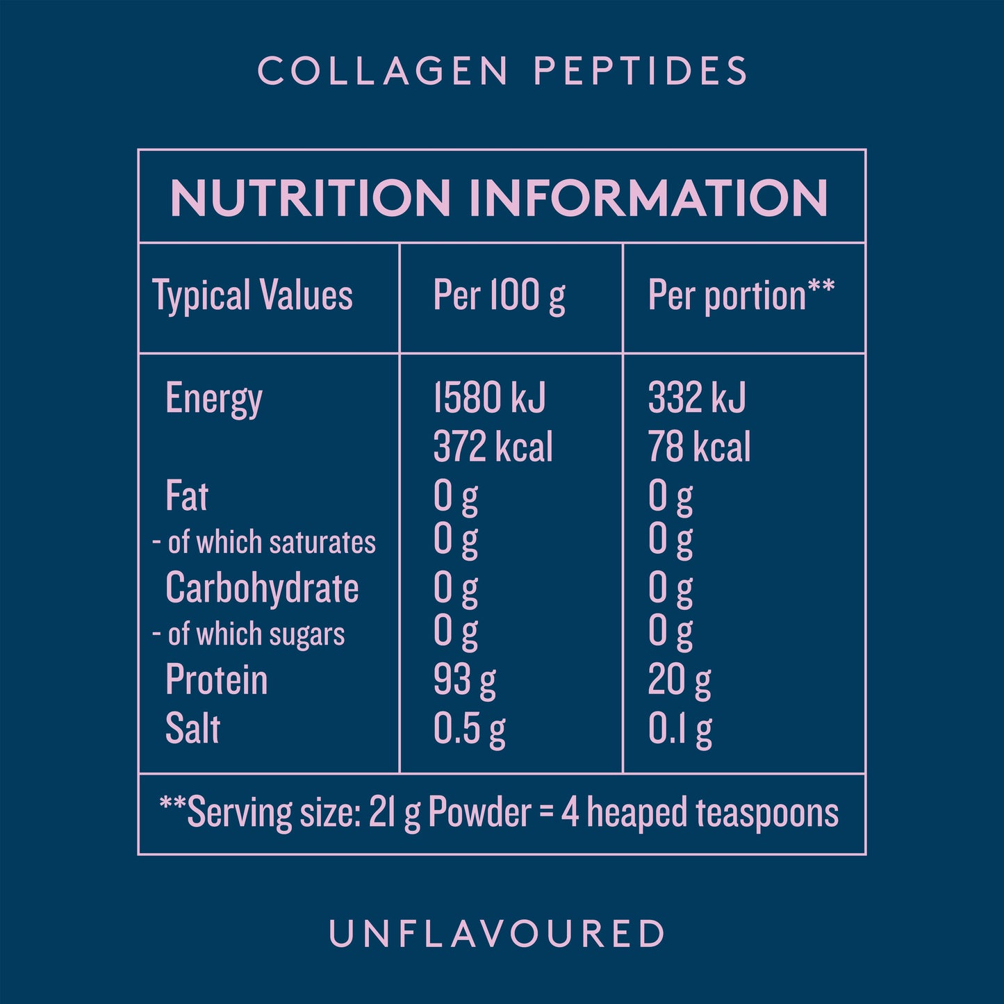 Pure Collagen Peptides Unflavoured