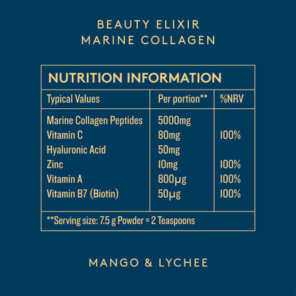Marine Collagen Beauty Elixir - Mango & Lychee