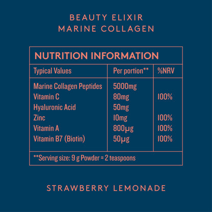Marine Collagen Beauty Elixir - Strawberry Lemonade