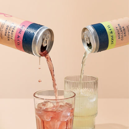 Dose & Co Beauty Collagen Sparkling Drink Raspberry & Pomegranate 250ml