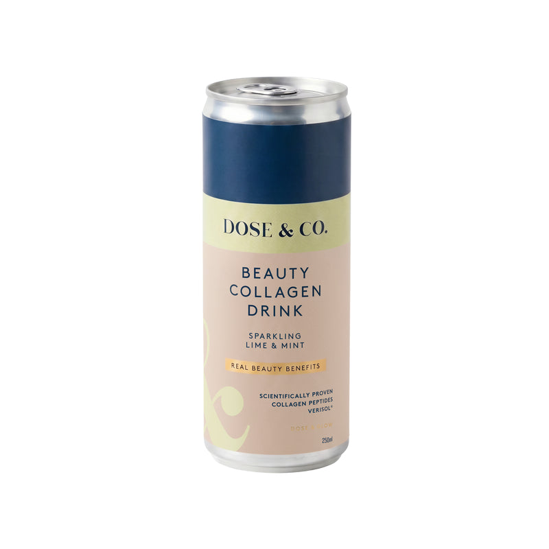 Dose & Co Beauty Collagen Sparkling Drink Lime & Mint 250ml