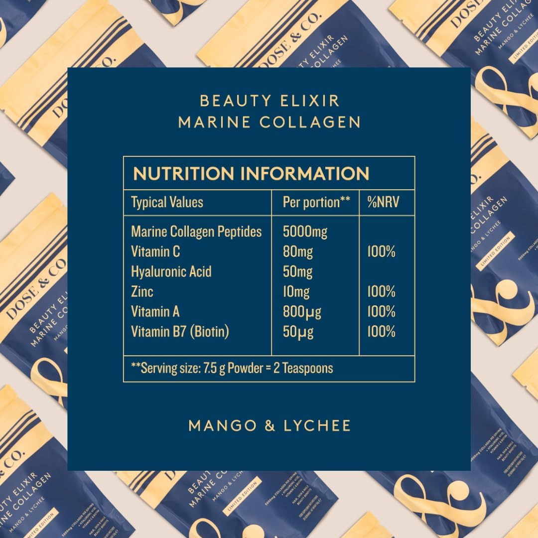 Marine Collagen Beauty Elixir 150g - Mango & Lychee