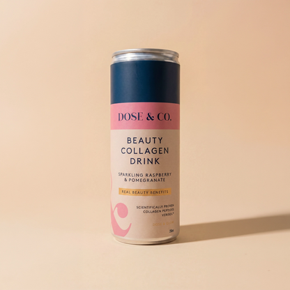 Dose & Co Beauty Collagen Sparkling Drink Raspberry & Pomegranate 250ml