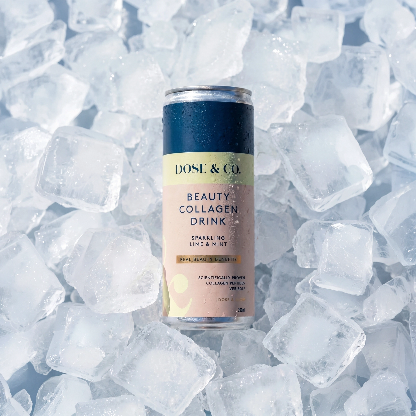 Dose & Co Beauty Collagen Sparkling Drink Lime & Mint 250ml
