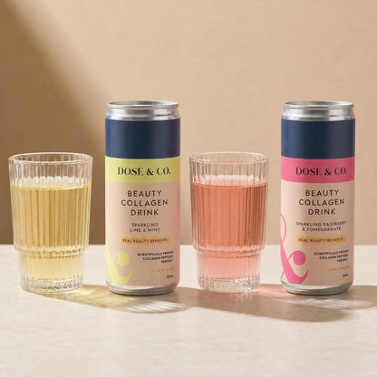 Dose & Co Beauty Collagen Sparkling Drink Raspberry & Pomegranate 250ml