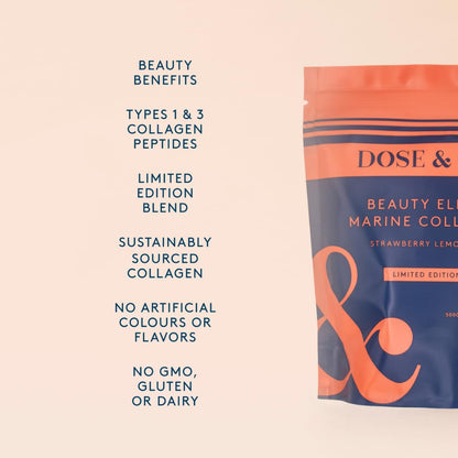Marine Collagen Beauty Elixir 150g - Strawaberry Lemonade