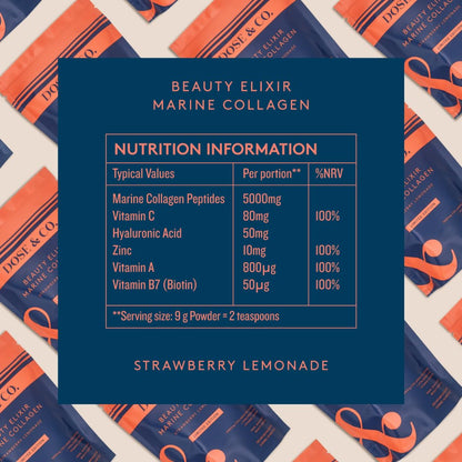 Marine Collagen Beauty Elixir 150g - Strawaberry Lemonade
